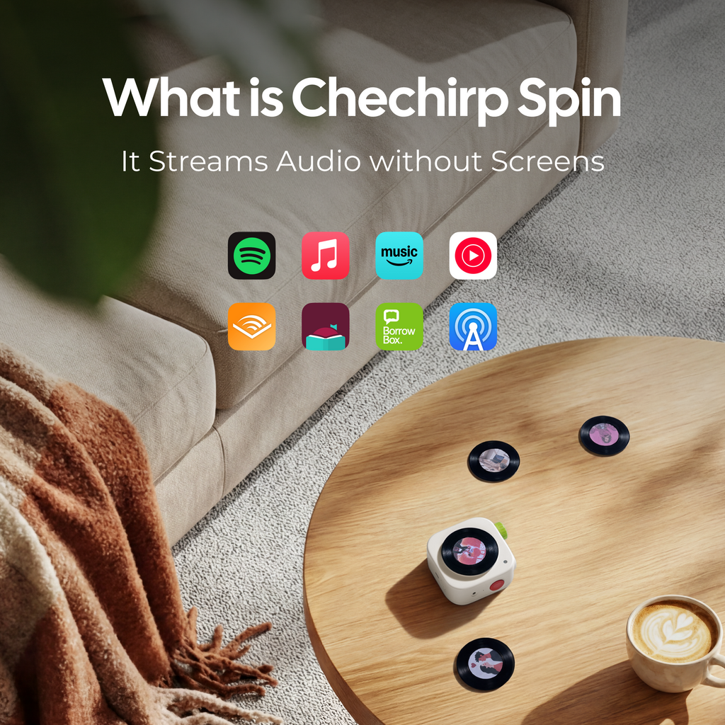 Chechirp Spin: Leave the Screens Behind.